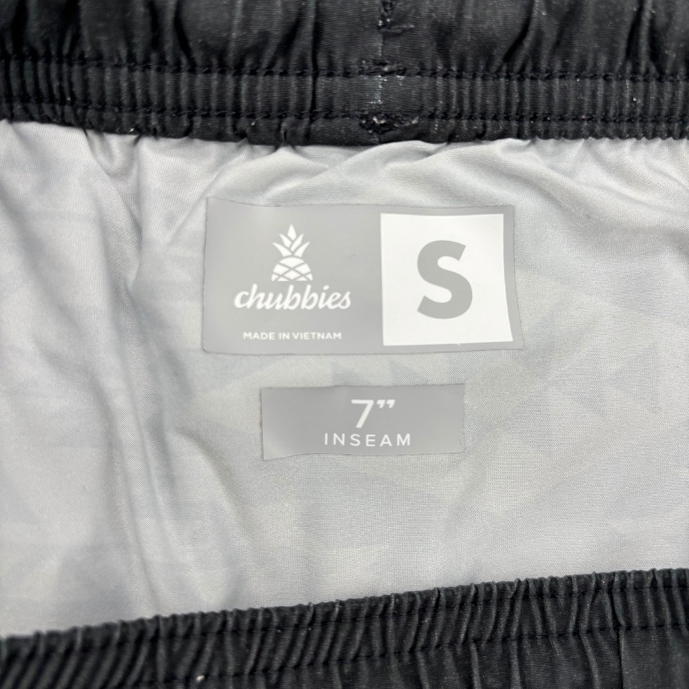 Chubbies Mens Swim Trunks Small 7 Inch Inseam Multicolor Brushstroke Black Teal - Picture 8 of 11
